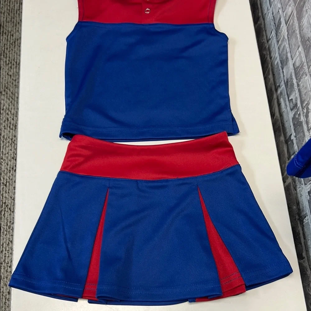 NFL Blue and‎ Red Cheerleader Suit with NY Logo